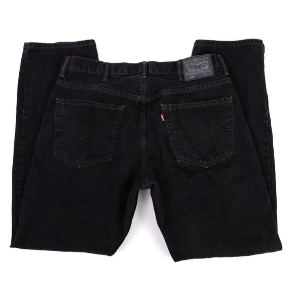 Levi's | 550 Relaxed Fit Black Denim Jeans 38x34 - Picture 3 of 8